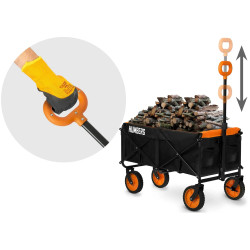 Carucior de gradina Humberg HM-513 551300-2W1 (Black/Orange) Thumb