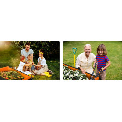 Carucior de gradina Humberg HM-513 551300-2W1 (Black/Orange) Thumb