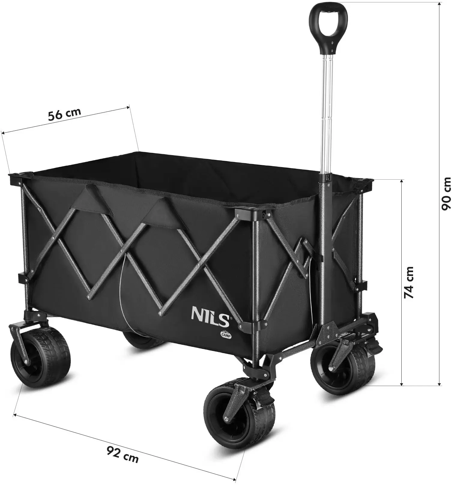 Садовая тележка Nils Camp NC2604 (Black) - 7