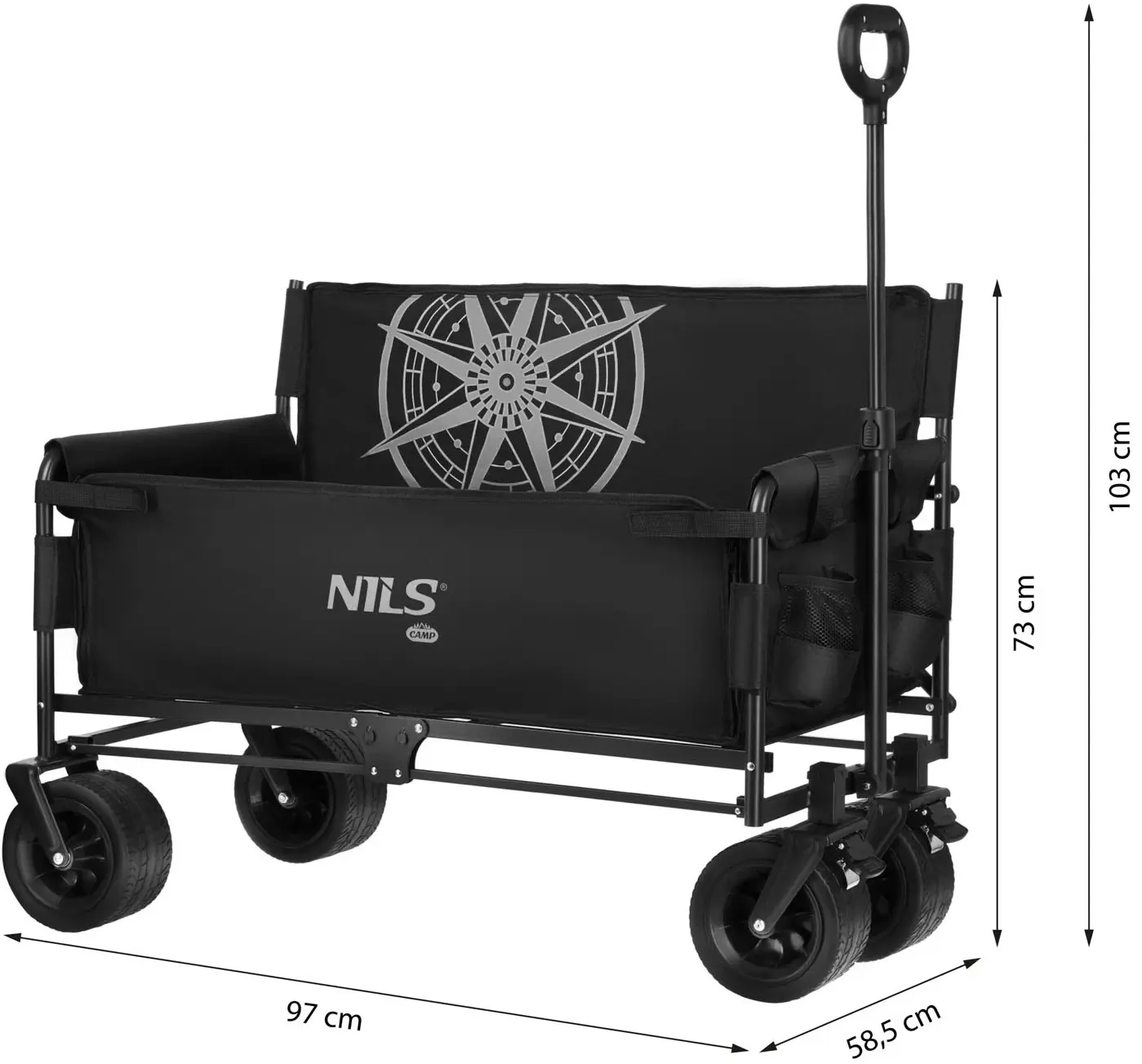 Carucior de gradina Nils Camp NC2606 (Black) - 10