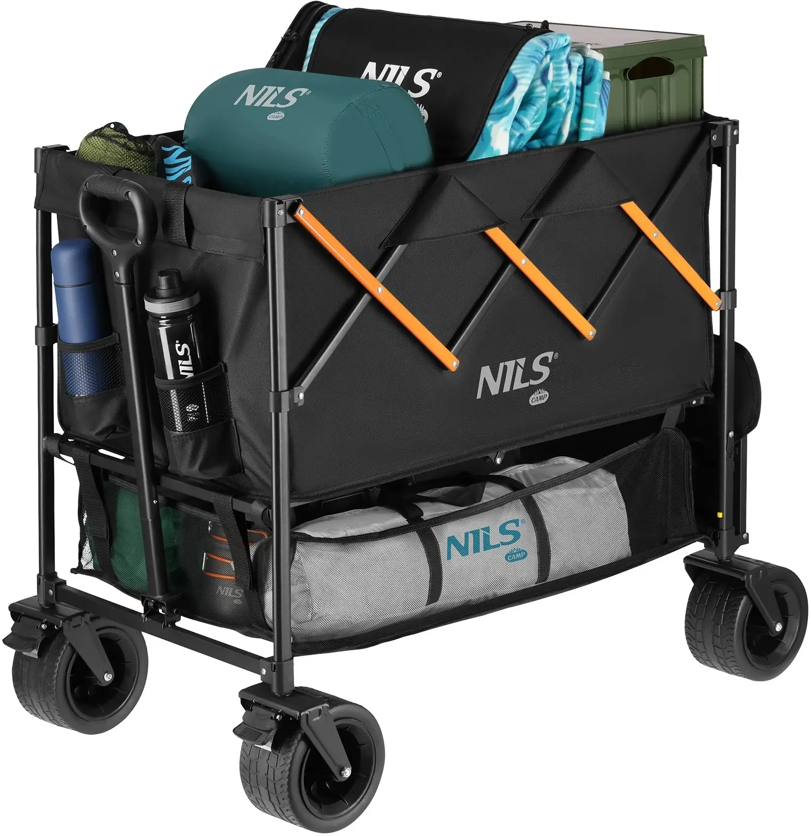 Carucior de gradina Nils Camp NC2607 XXL (Black/Orange) - 3