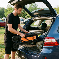 Carucior de gradina Nils Camp NC2608 (Black/Orange) Thumb