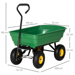 Садовая тележка Outsunny 845-636 (Green) Thumb