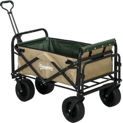 Садовая тележка Outsunny 84H-128V00KK ((Khaki/Green) Thumb