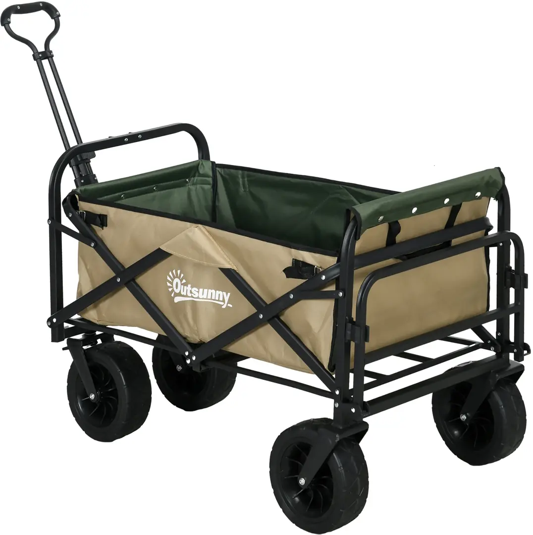 Садовая тележка Outsunny 84H-128V00KK ((Khaki/Green) - 2