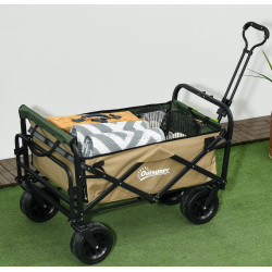 Садовая тележка Outsunny 84H-128V00KK ((Khaki/Green)