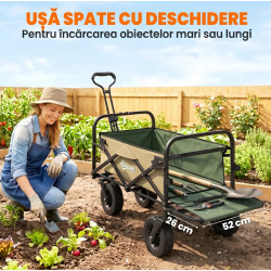 Садовая тележка Outsunny 84H-128V00KK ((Khaki/Green) Thumb