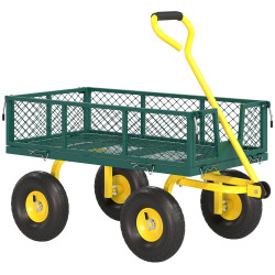 Садовая тележка Outsunny 84H-297V00GN (Green/Yellow)