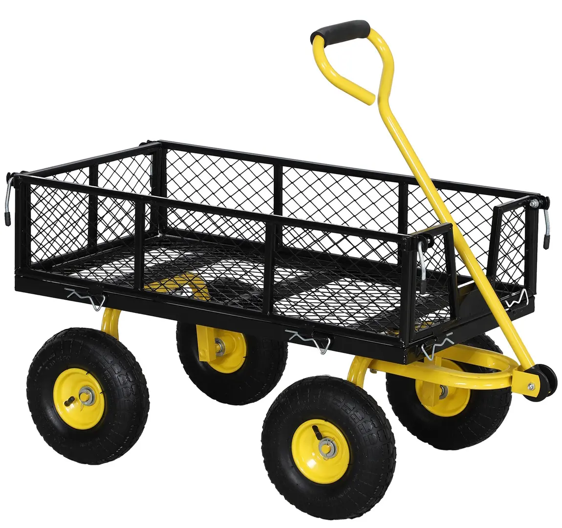 Садовая тележка Outsunny 84H-297V00YL (Yellow/Black)