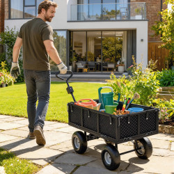 Carucior de gradina Outsunny 84H-311V00BK (Black) Thumb