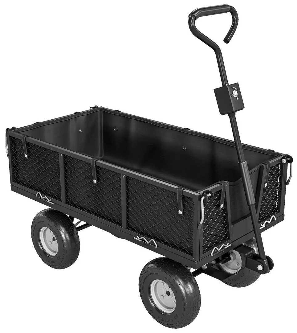 Carucior de gradina Outsunny 84H-311V00BK (Black)