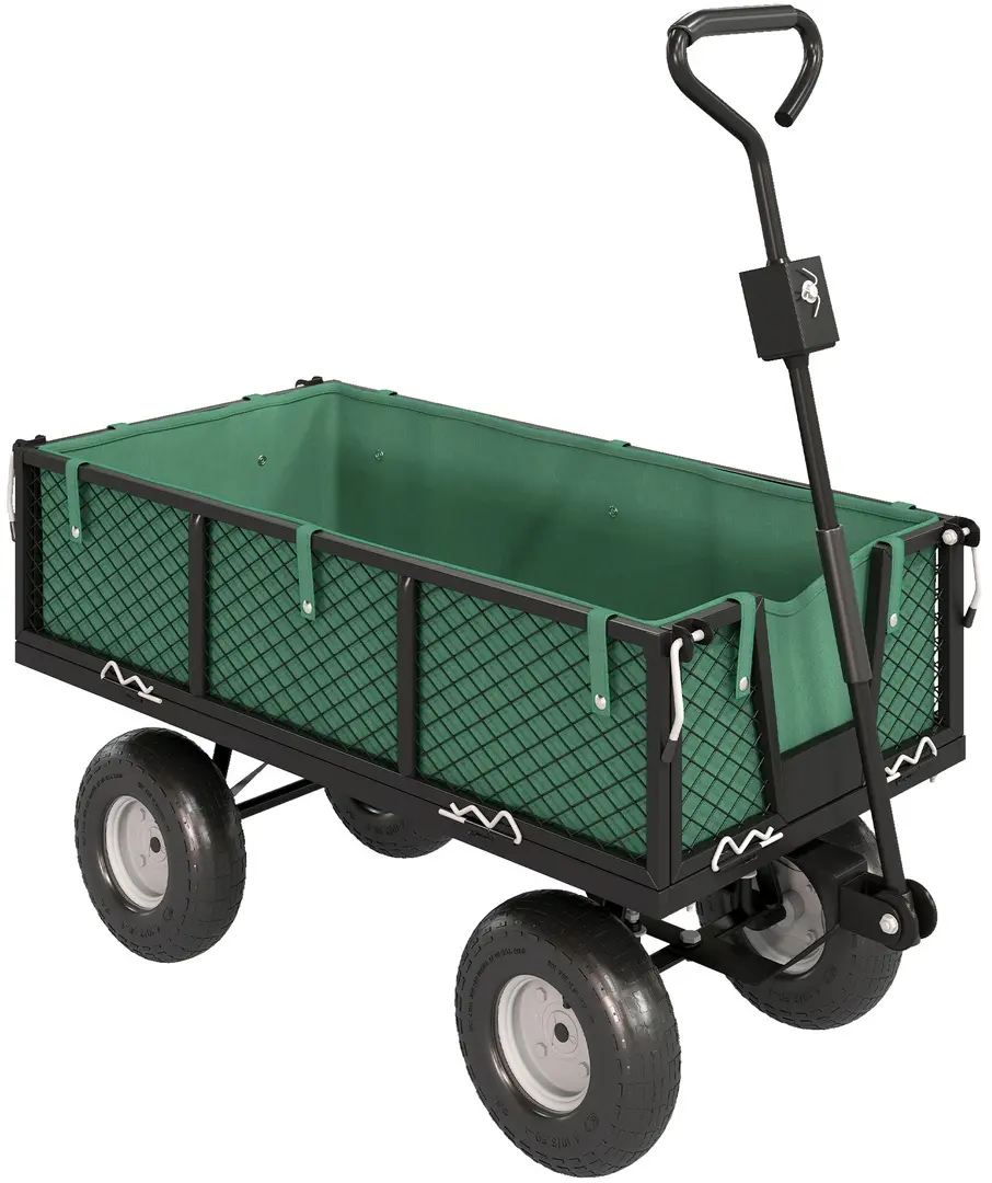 Carucior de gradina Outsunny 84H-311V00GN (Green)