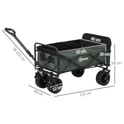 Садовая тележка Outsunny 84H-342V00GN (Green) Thumb