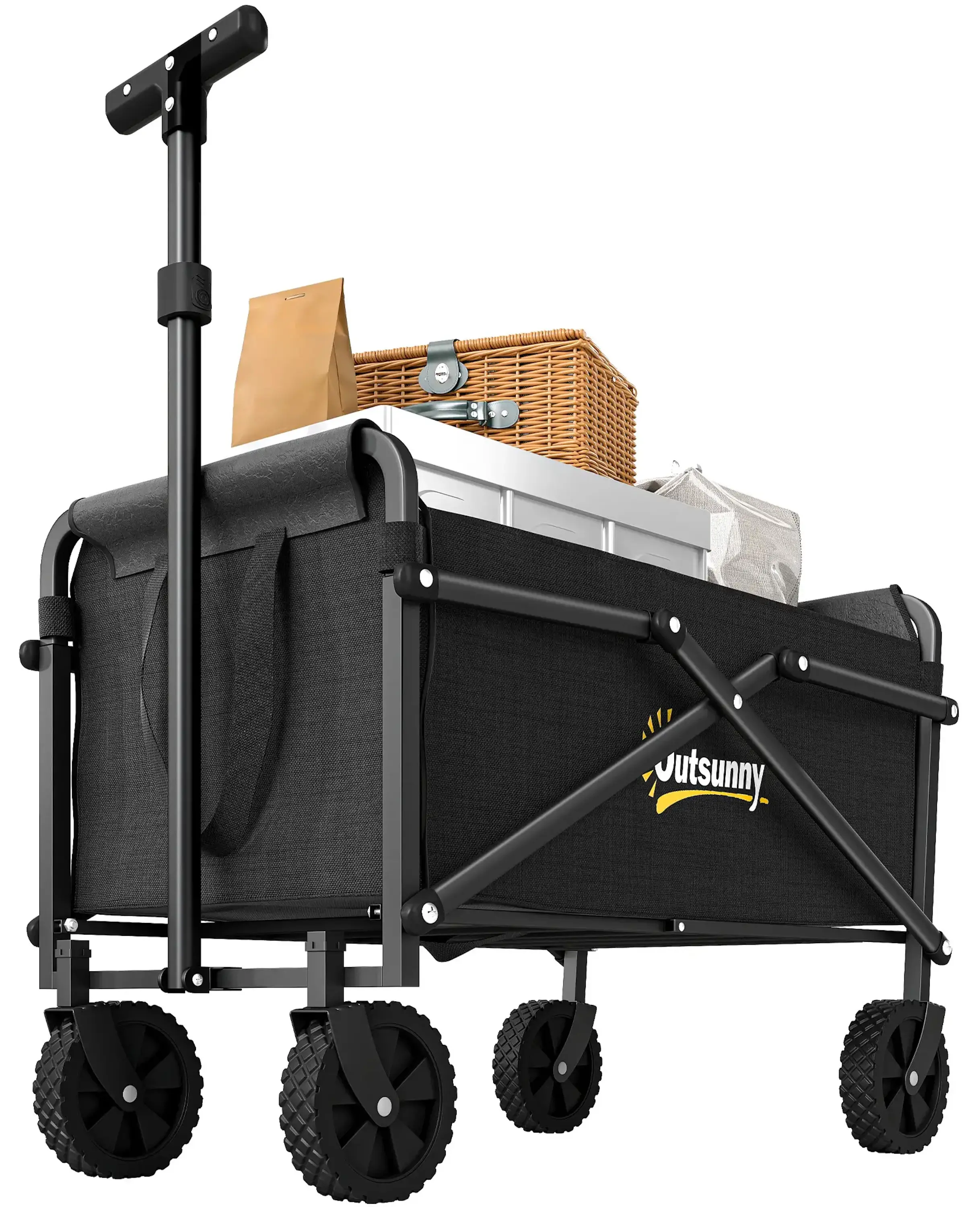Carucior de gradina Outsunny 84H-373V00BK (Black) - 2