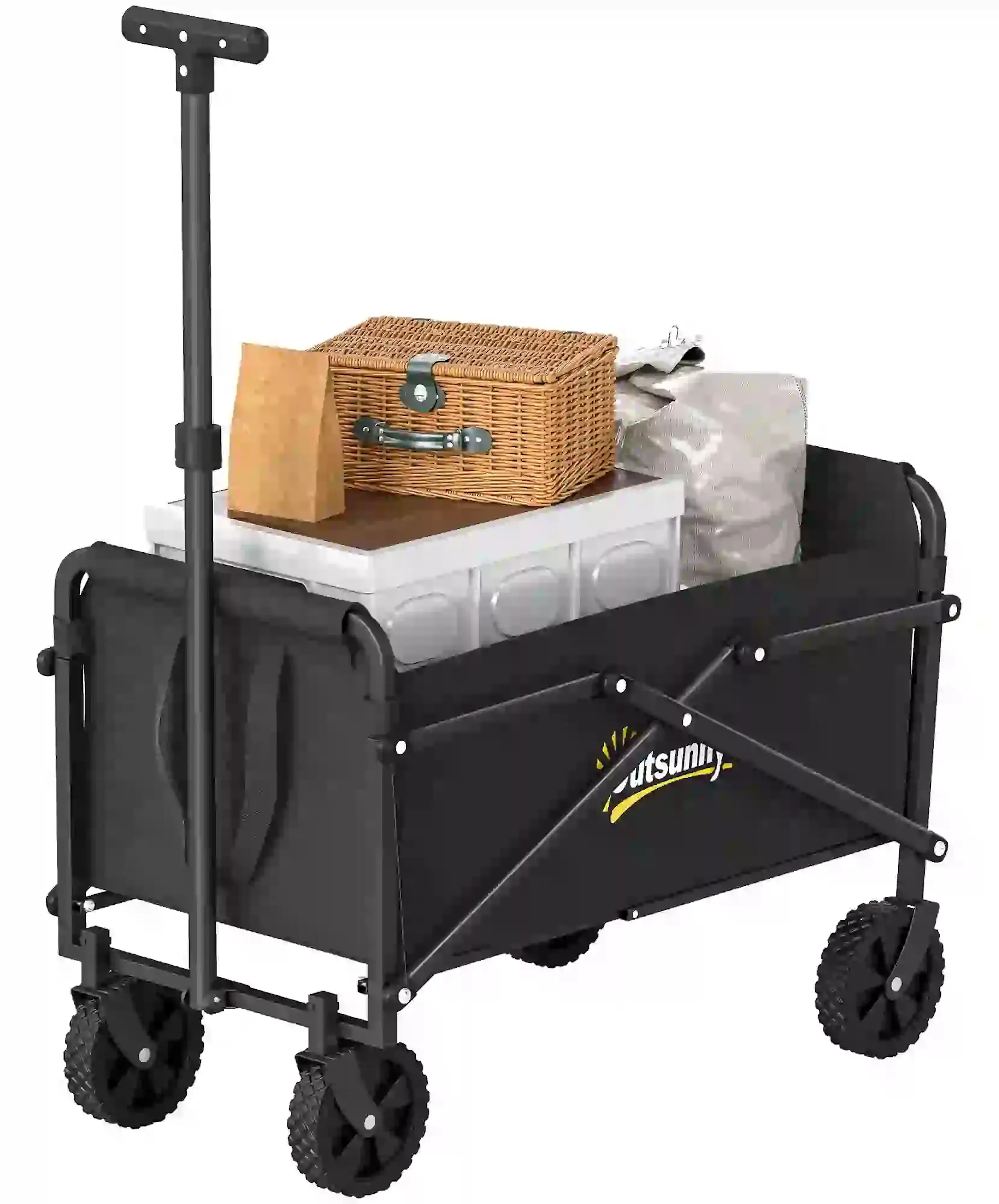 Carucior de gradina Outsunny 84H-373V00BK (Black) - 3