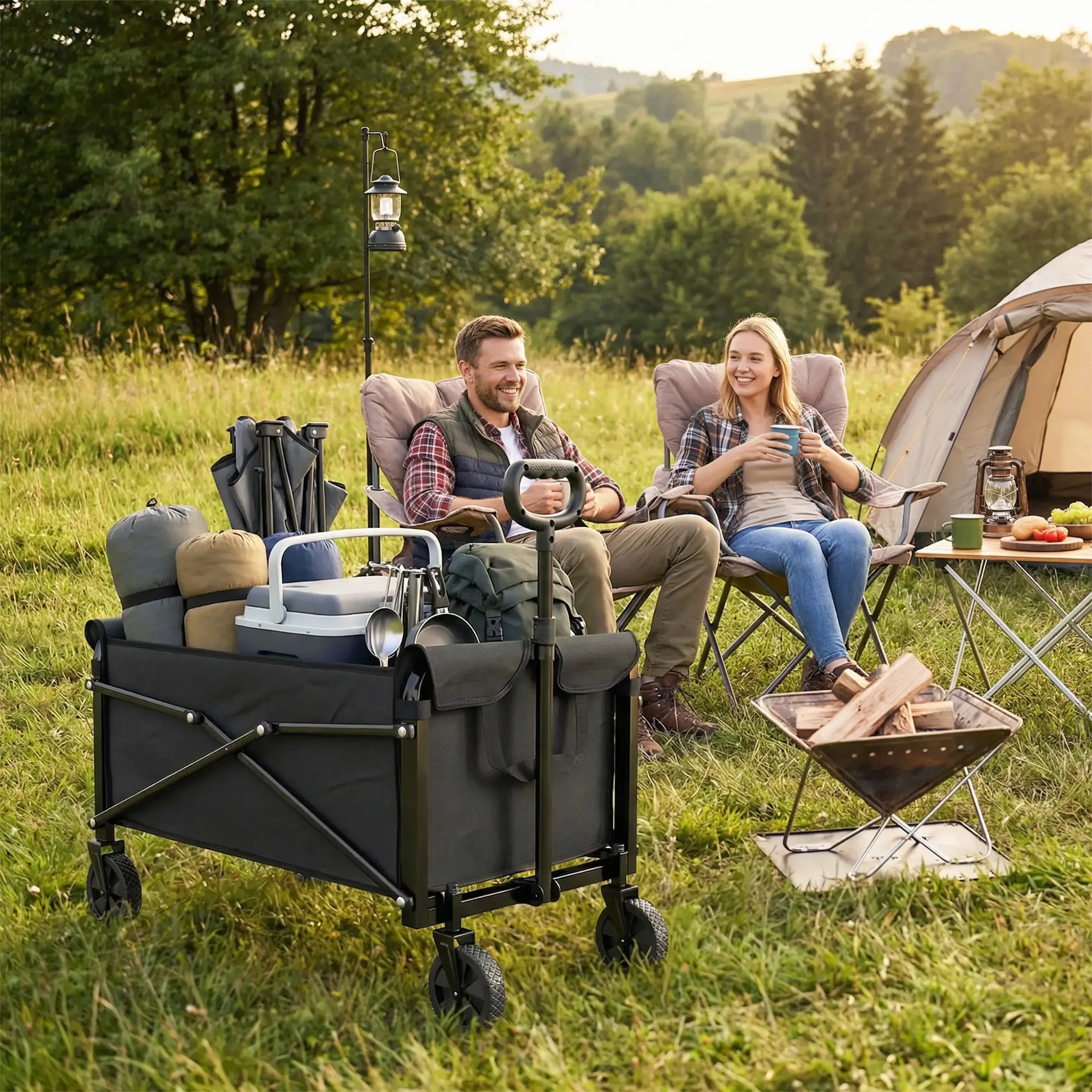 Садовая тележка Outsunny A20-592V00BK (Black) - 5