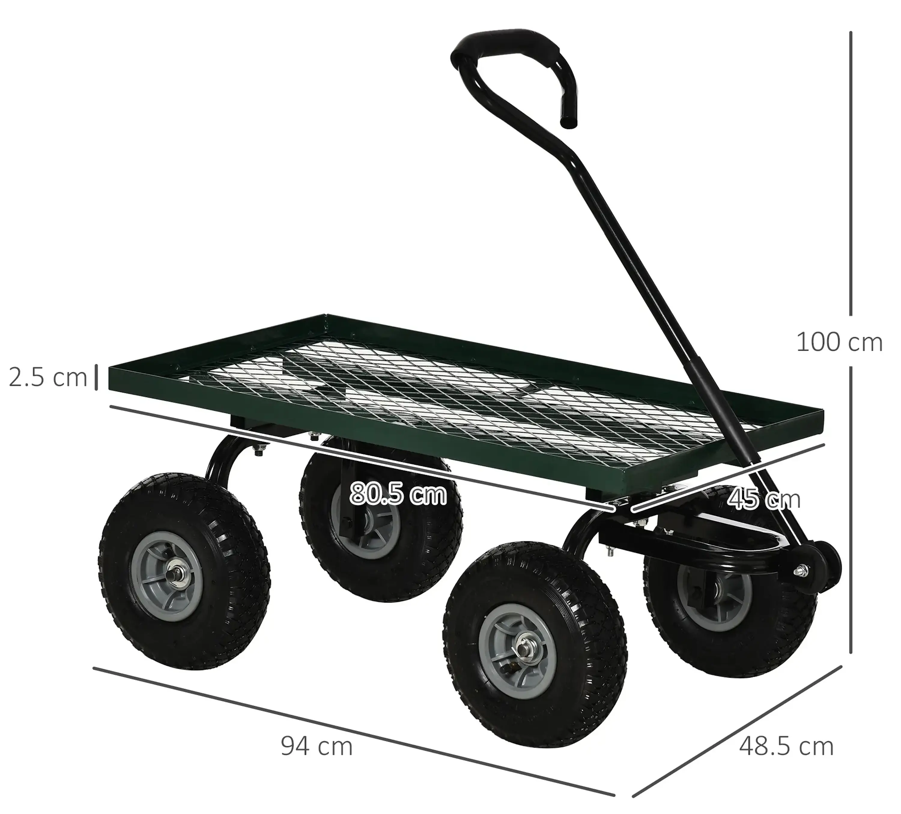 Carucior Outsunny B71-015V01 (Green) - 5