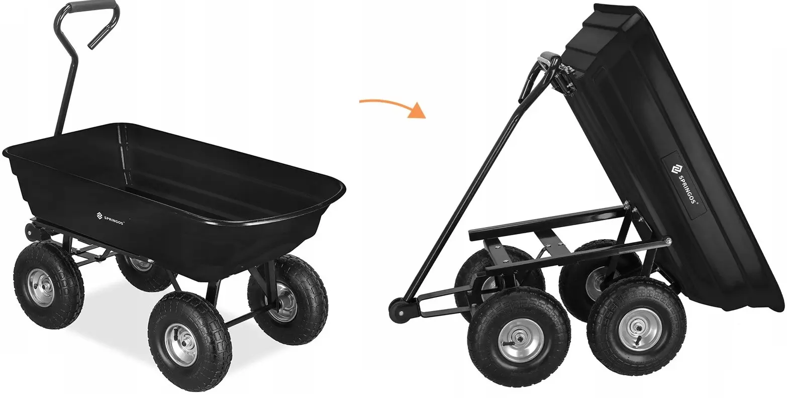 Садовая тележка Springos GA0083 (Black) - 2