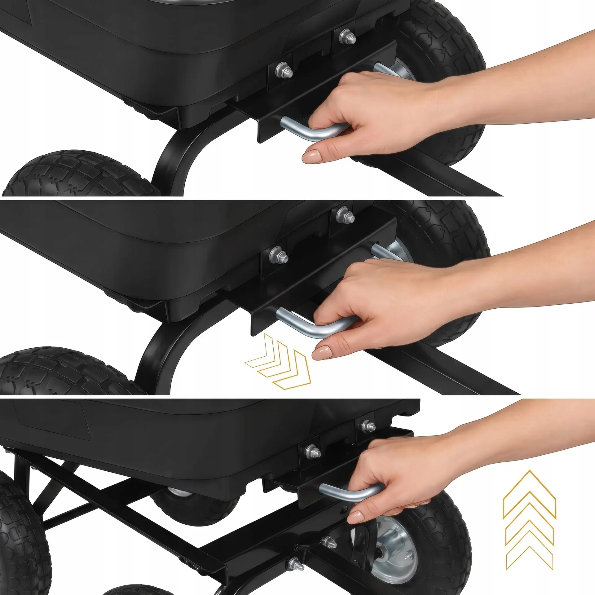 Садовая тележка Springos GA0083 (Black) - 3