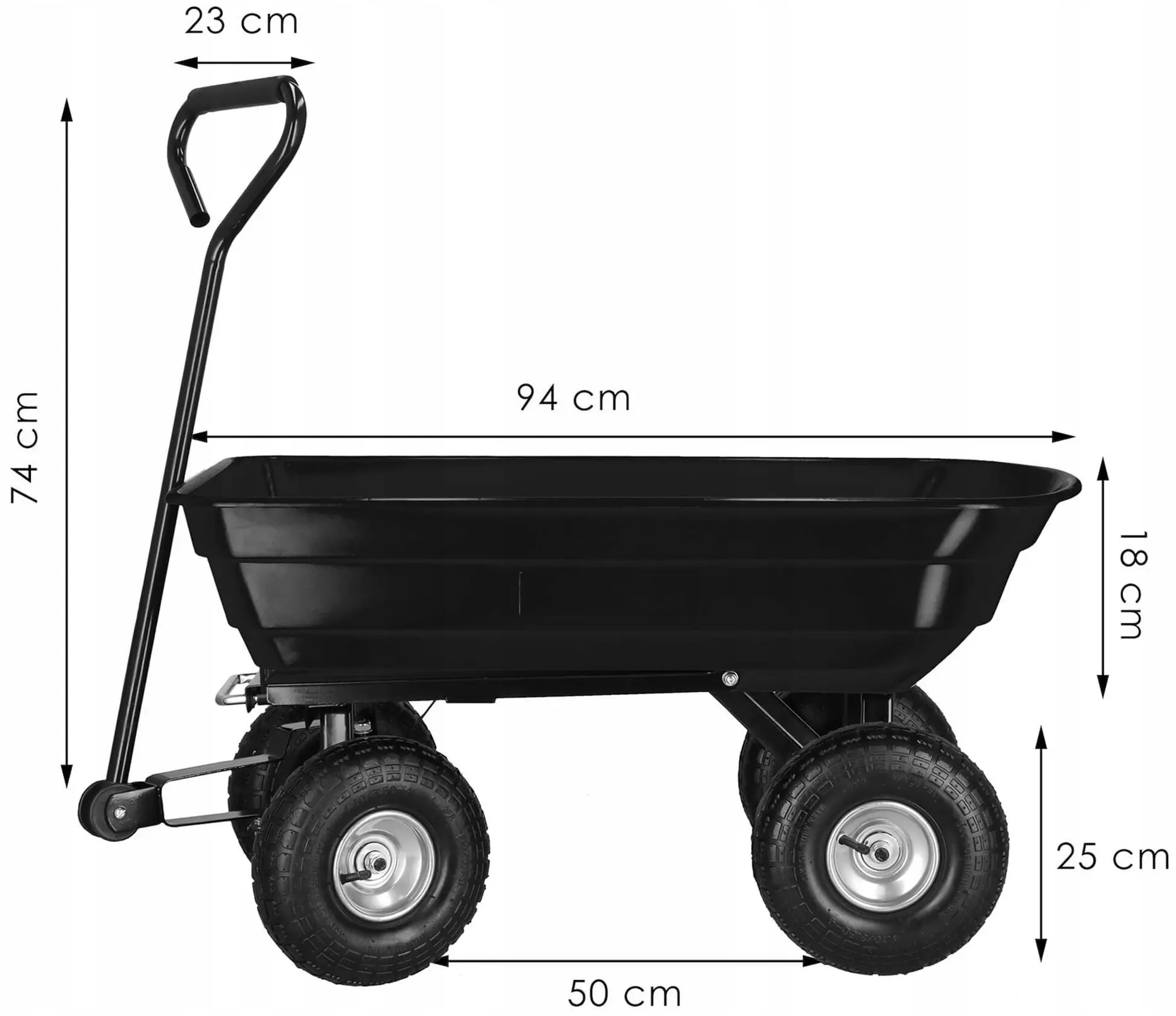 Садовая тележка Springos GA0083 (Black) - 5