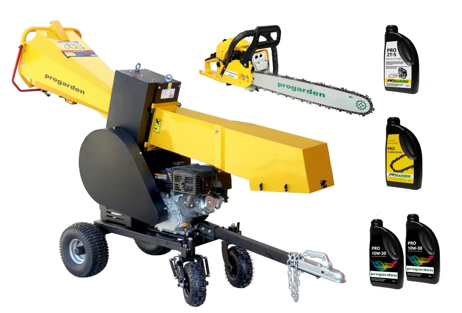 Tocator de crengi Progarden MTL15E + motoferastrau MF3545P + 2L ulei amestec + 2L ulei lant