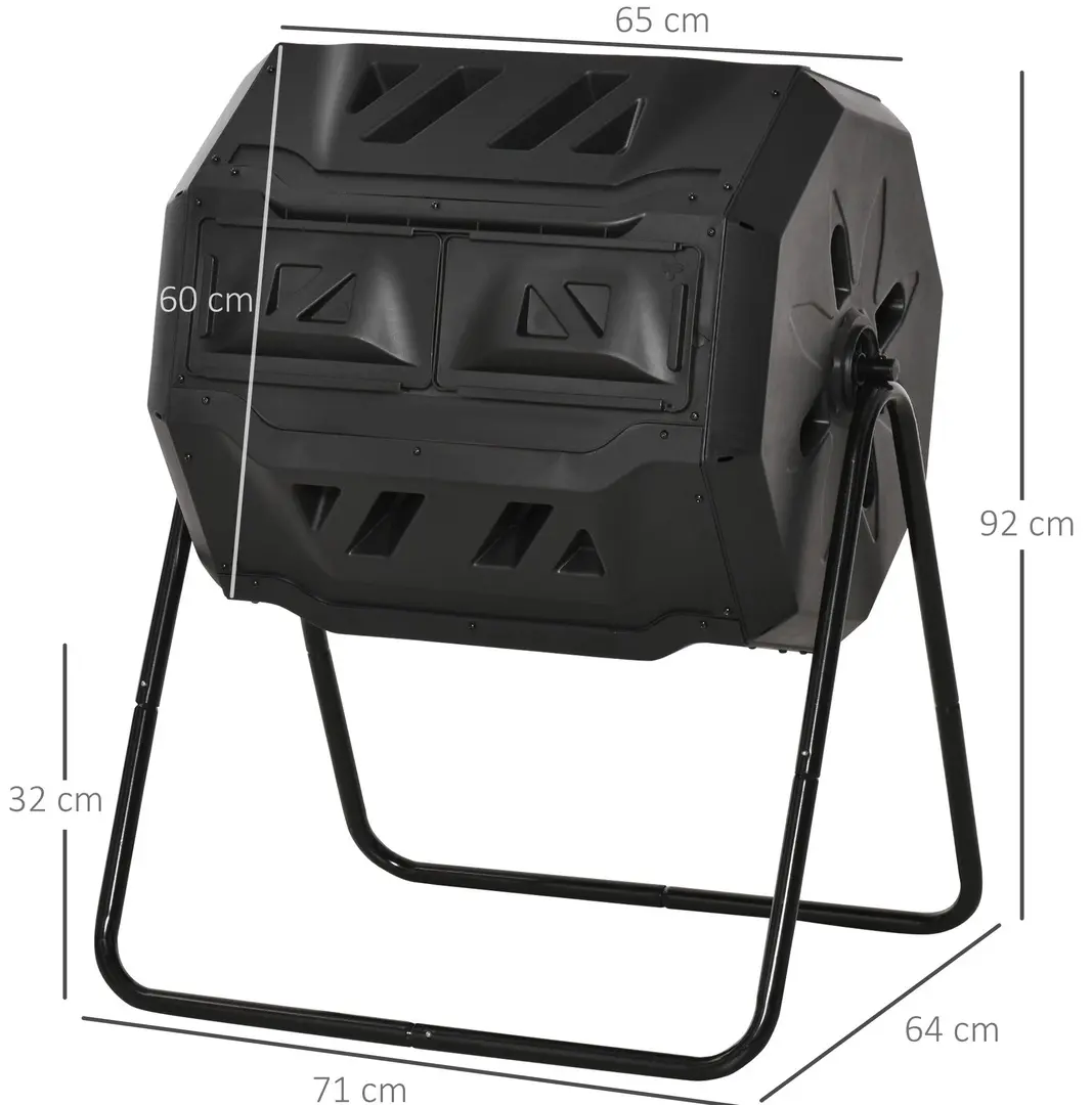 Компостер Outsunny 845-490 (Black) - 2