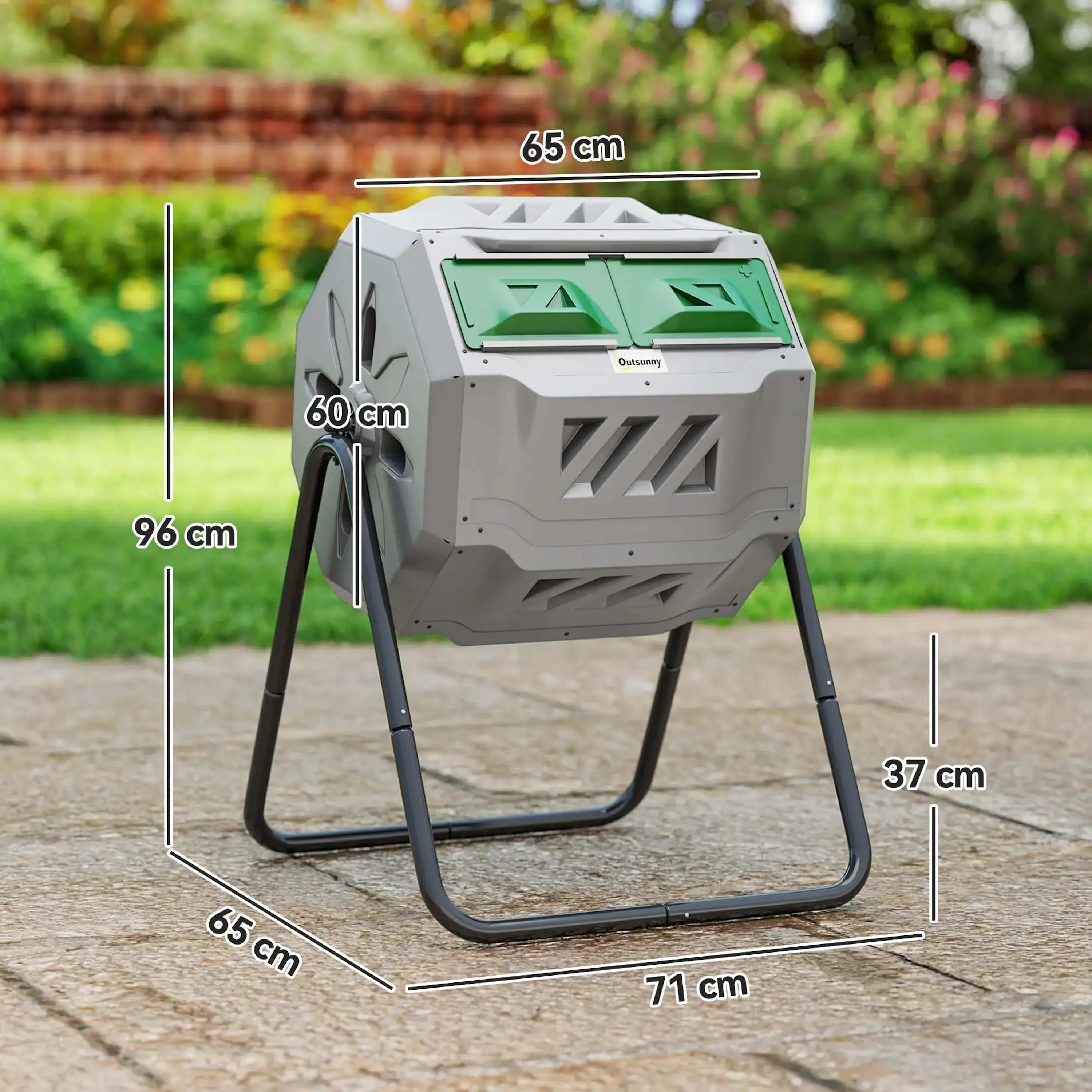 Компостер Outsunny 845-490GY (Grey) - 4