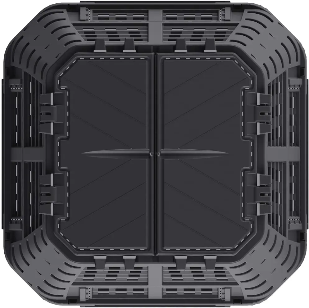Compostor VidaXL 146277 93,3x93,3x113 (Black) - 4