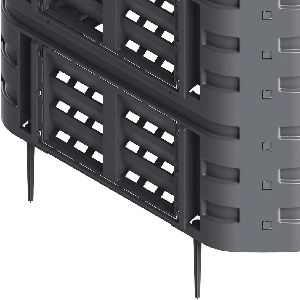 Compostor VidaXL 146277 93,3x93,3x113 (Black) - 5