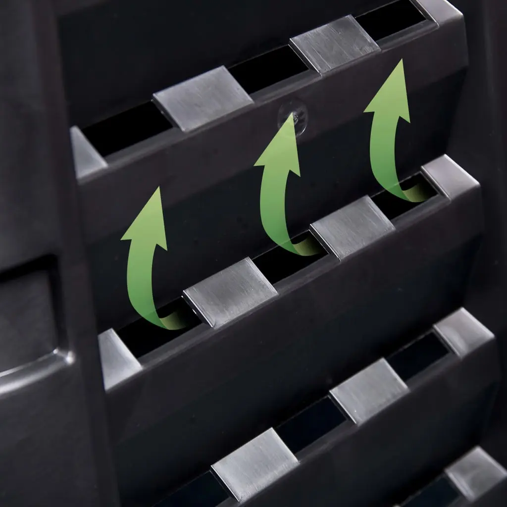 Compostor VidaXL 146277 93,3x93,3x113 (Black) - 8