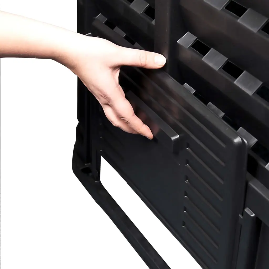 Compostor VidaXL 146277 93,3x93,3x113 (Black) - 9