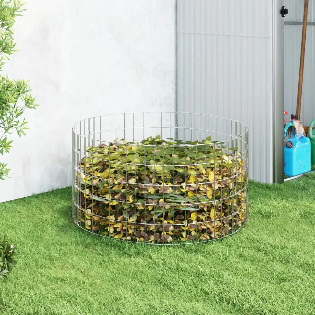 Compostor VidaXL 3115943 100x50 (Silver) - 2