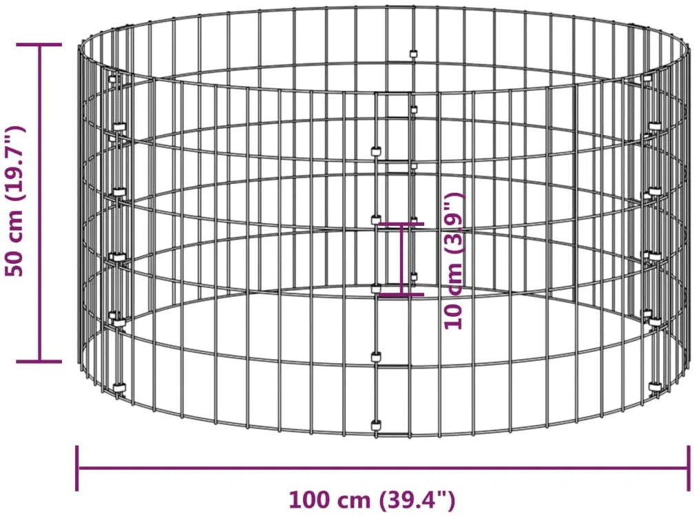 Compostor VidaXL 3115943 100x50 (Silver) - 5
