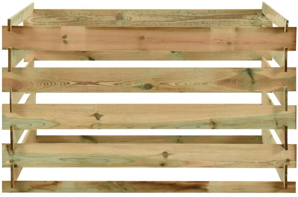 Compostor VidaXL 316060 120x120x70 (Natural) - 2