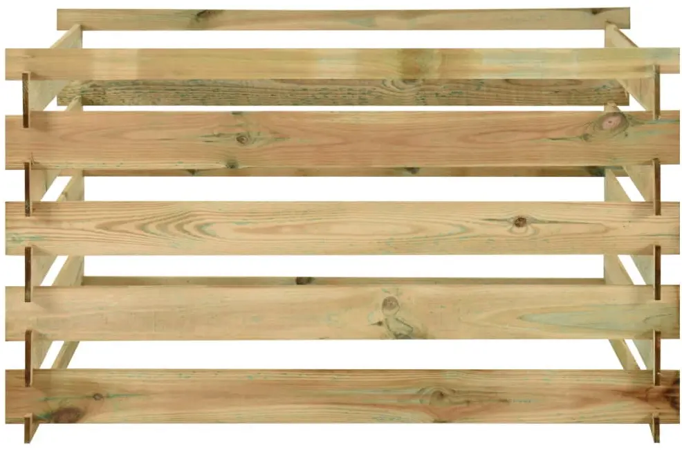 Compostor VidaXL 316060 120x120x70 (Natural) - 3