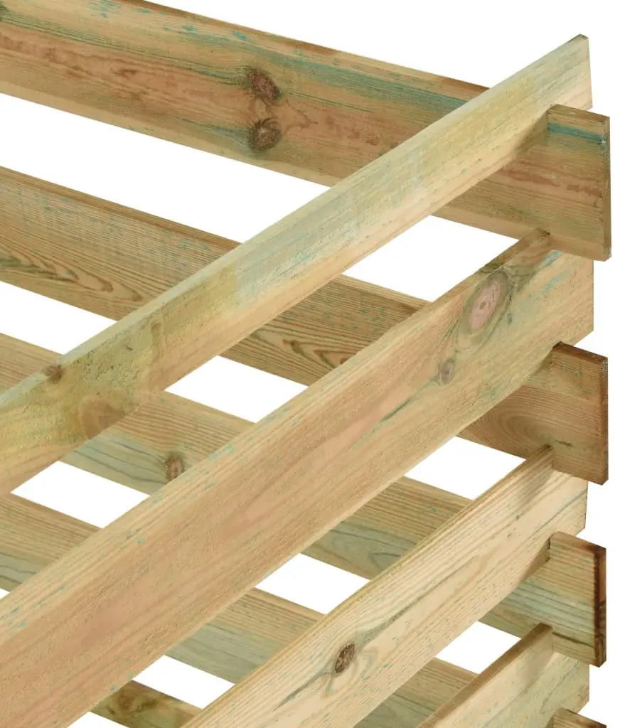 Compostor VidaXL 316060 120x120x70 (Natural) - 4