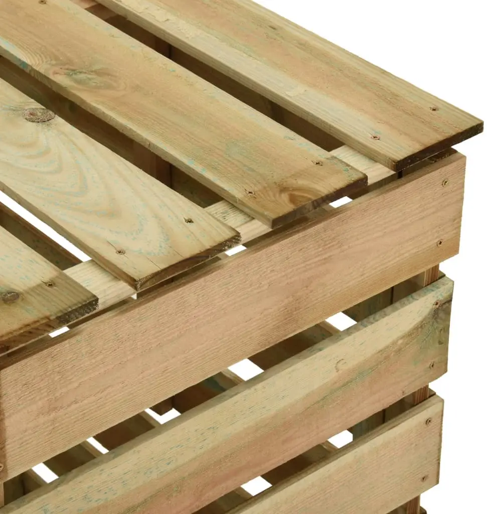 Compostor VidaXL 316062 80x50x100 (Natural) - 5