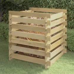 Compostor VidaXL 318377 90x90x90 (Natural) Thumb