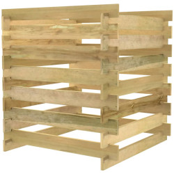 Compostor VidaXL 318377 90x90x90 (Natural) Thumb