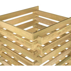 Compostor VidaXL 318377 90x90x90 (Natural) Thumb