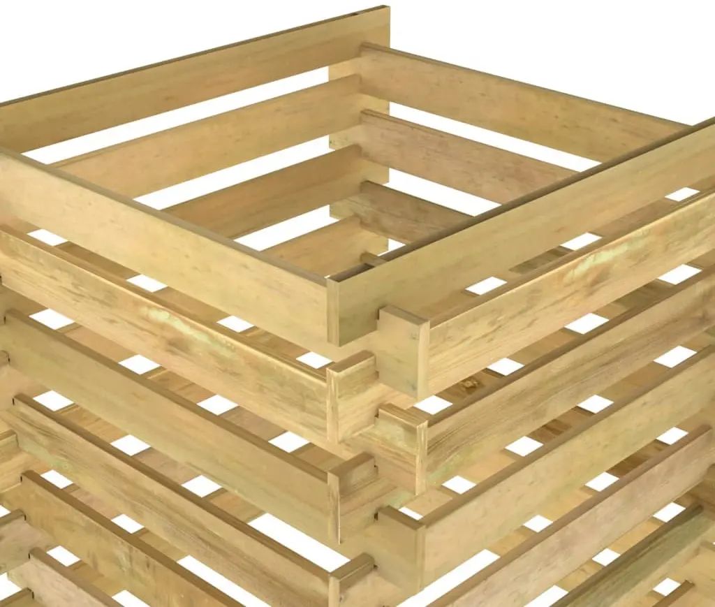 Compostor VidaXL 318377 90x90x90 (Natural) - 5