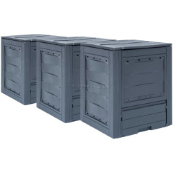 Набор компостеров VidaXL 278920 60x60x73 3pcs (Grey)