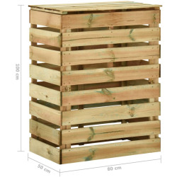 Набор компостеров VidaXL 3078137 80x50x100 3pcs (Natural) Thumb