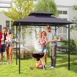 Беседка Costway NP11862SH (Grey/Black) Thumb