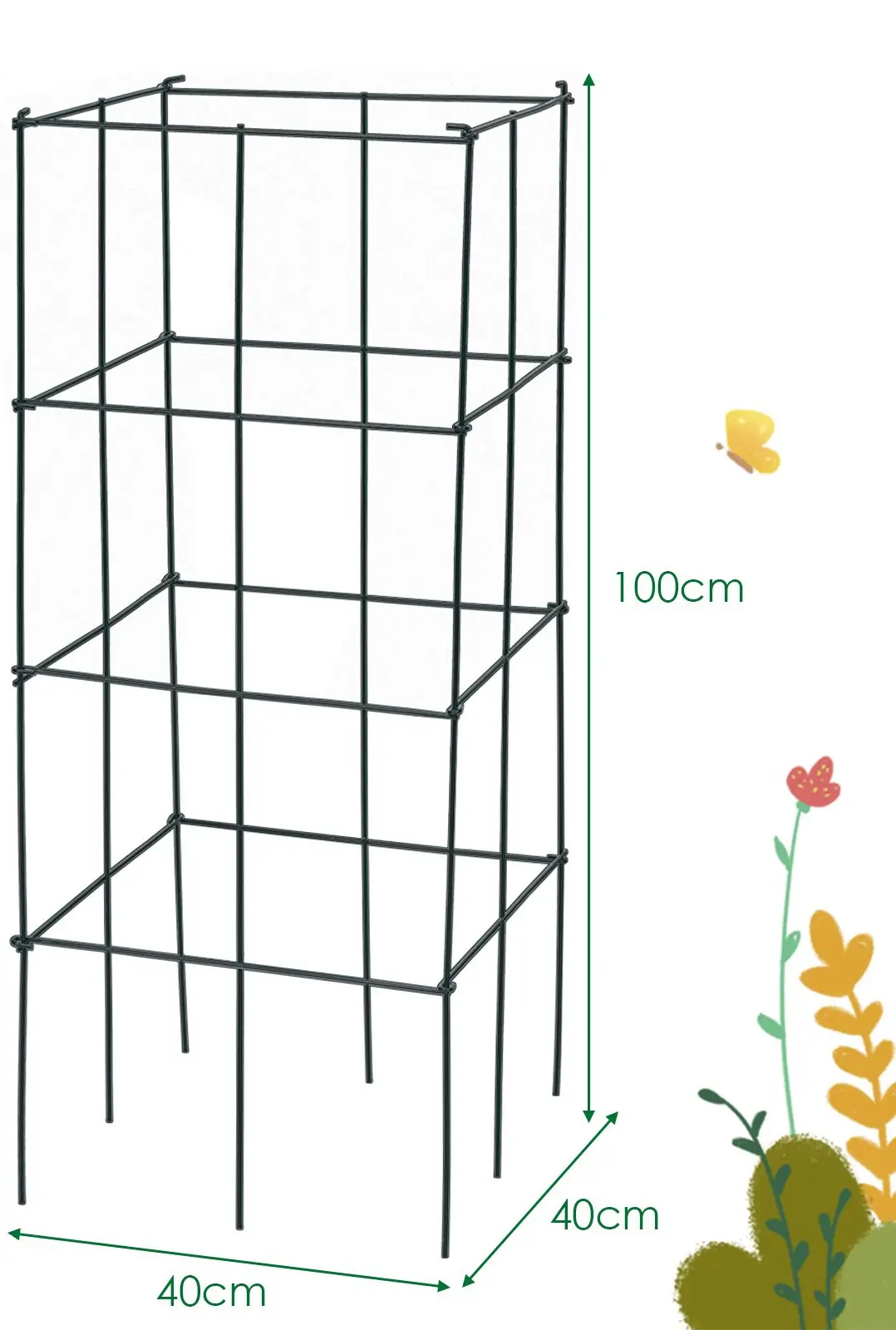 Set grila pentru gradina Costway OP70494 (Green)