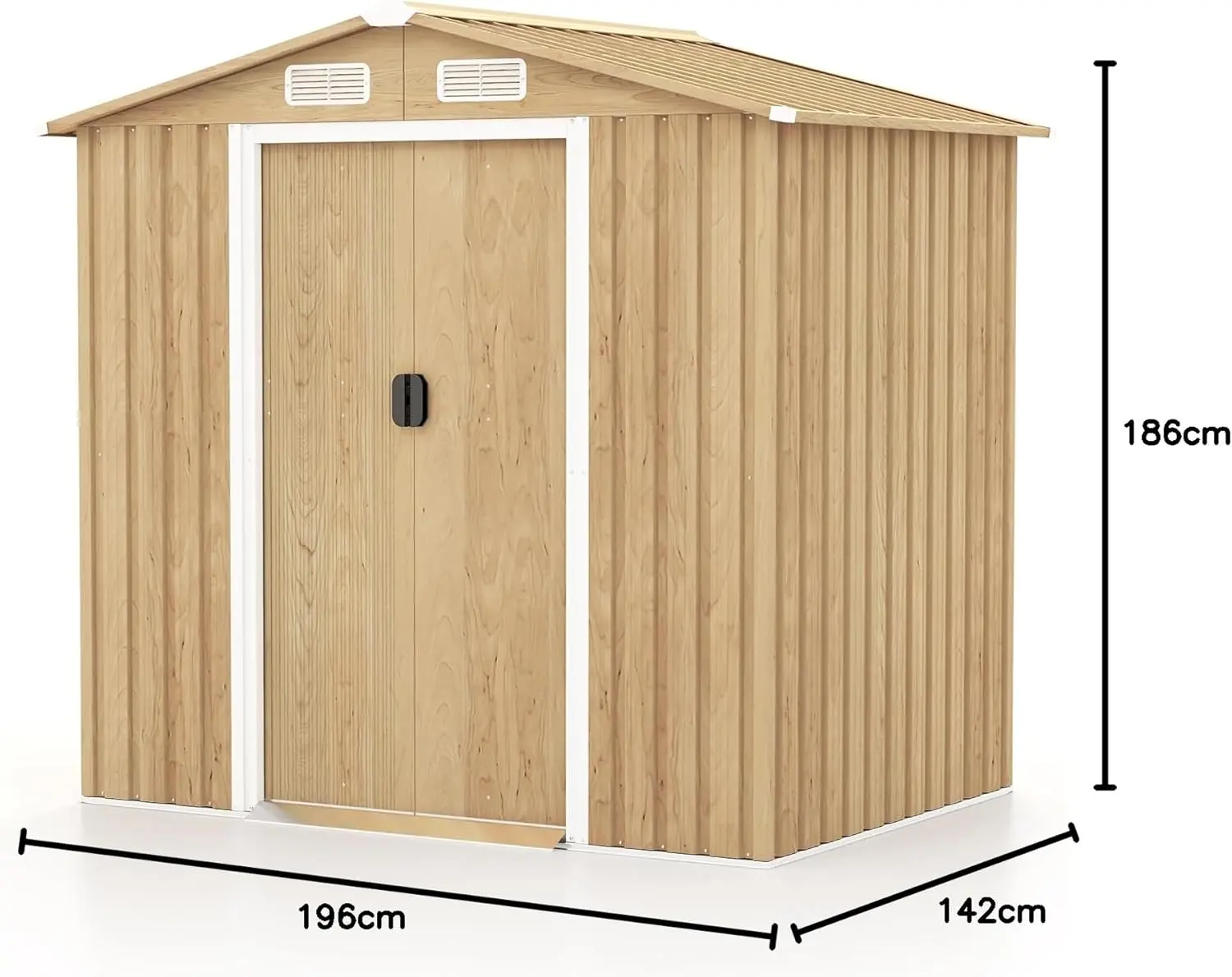 Casuta gradina Costway GT4106NA (Brown) - 3