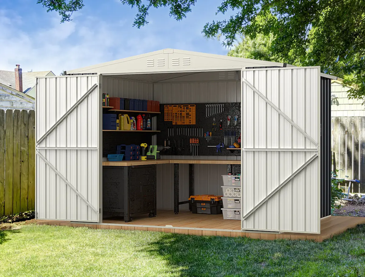 Casuta gradina Costway GT4194GR (Grey) - 2