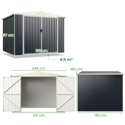 Casuta gradina Costway GT4194GR (Grey) Thumb