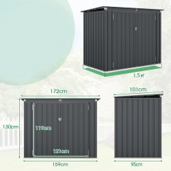 Сарай-хозблок Costway GT4275LV (Green) Thumb