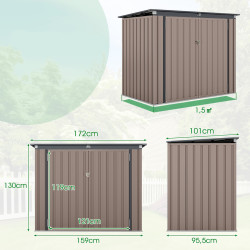 Casuta gradina Costway GT4275NH (Brown) Thumb